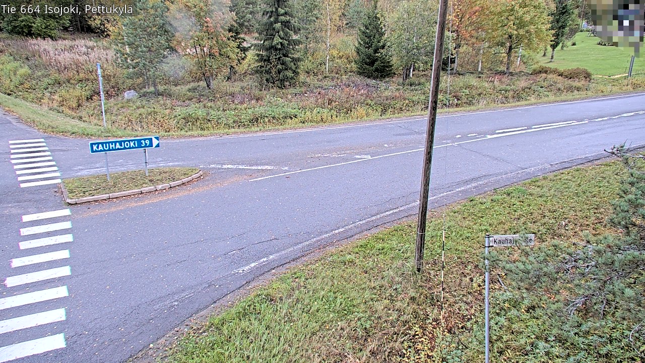 Weather Camera Image Road 664 Isojoki Pettukylä, Isojoki, Etelä-Pohjanmaa