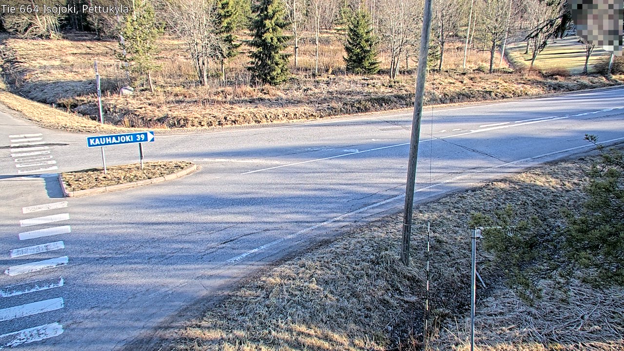 Weather Camera Image Väg 664 Storå Pettukylä, Isojoki, Etelä-Pohjanmaa