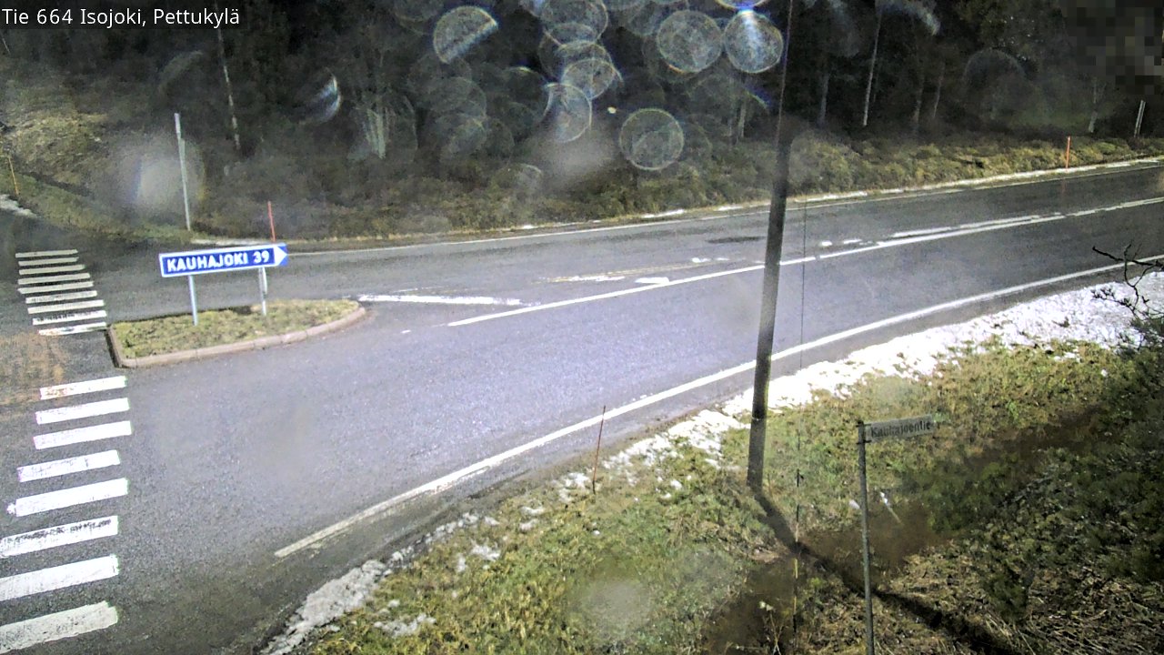 Weather Camera Image Road 664 Isojoki Pettukylä, Isojoki, Etelä-Pohjanmaa