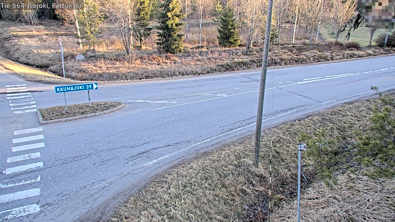 Weather Camera Image Road 664 Isojoki Pettukylä, Isojoki, Etelä-Pohjanmaa