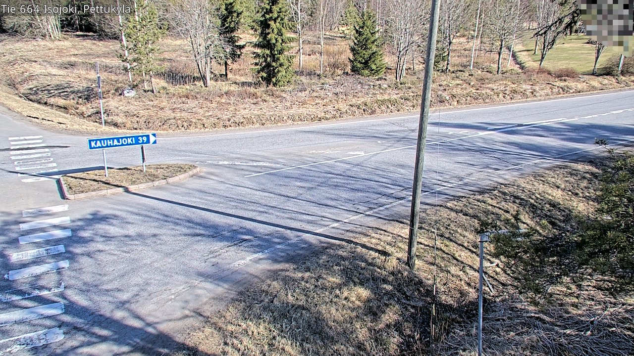 Weather Camera Image Väg 664 Storå Pettukylä, Isojoki, Etelä-Pohjanmaa