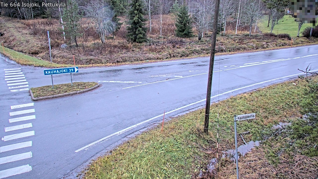 Weather Camera Image Väg 664 Storå Pettukylä, Isojoki, Etelä-Pohjanmaa
