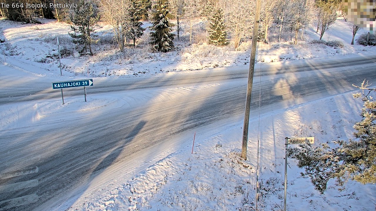 Weather Camera Image Road 664 Isojoki Pettukylä, Isojoki, Etelä-Pohjanmaa