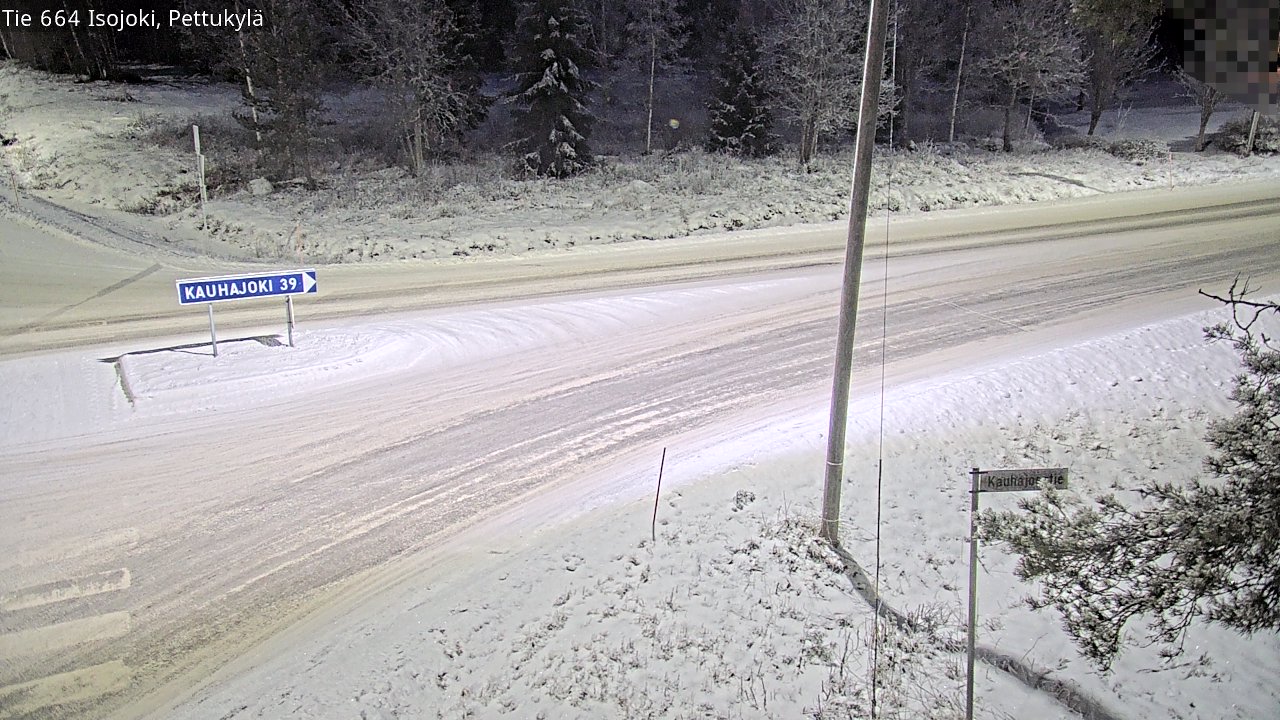 Weather Camera Image Road 664 Isojoki Pettukylä, Isojoki, Etelä-Pohjanmaa