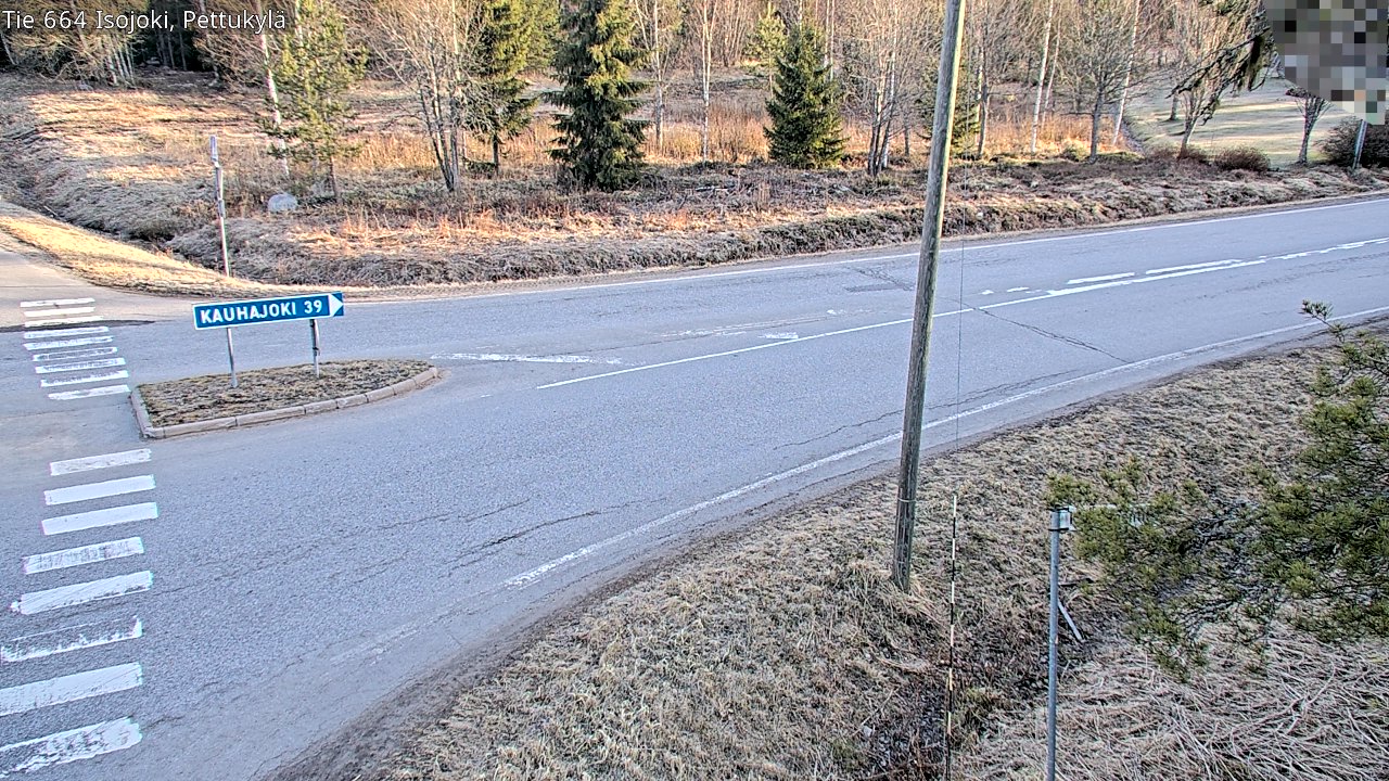Weather Camera Image Väg 664 Storå Pettukylä, Isojoki, Etelä-Pohjanmaa