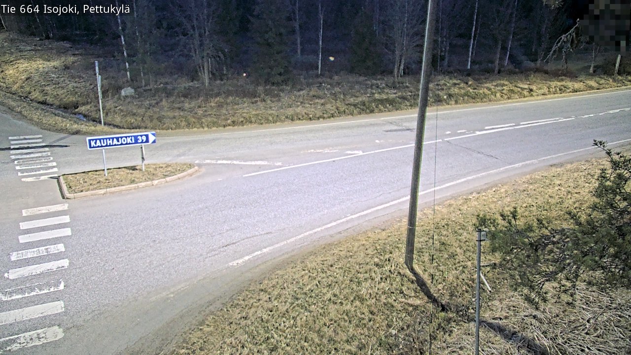 Weather Camera Image Väg 664 Storå Pettukylä, Isojoki, Etelä-Pohjanmaa