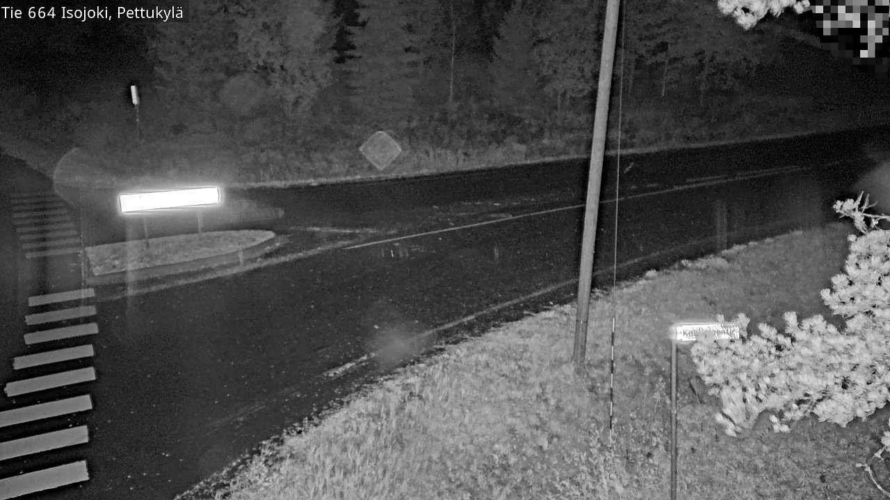 Weather Camera Image Road 664 Isojoki Pettukylä, Isojoki, Etelä-Pohjanmaa