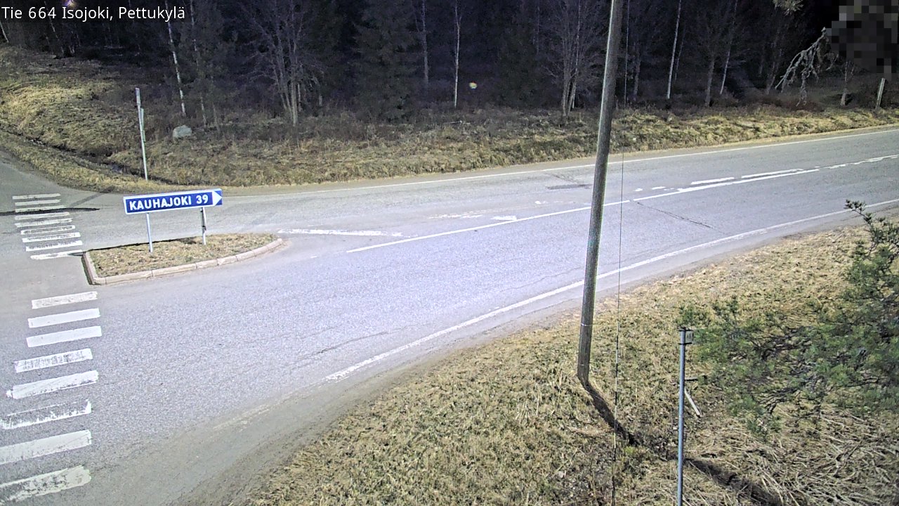 Weather Camera Image Väg 664 Storå Pettukylä, Isojoki, Etelä-Pohjanmaa
