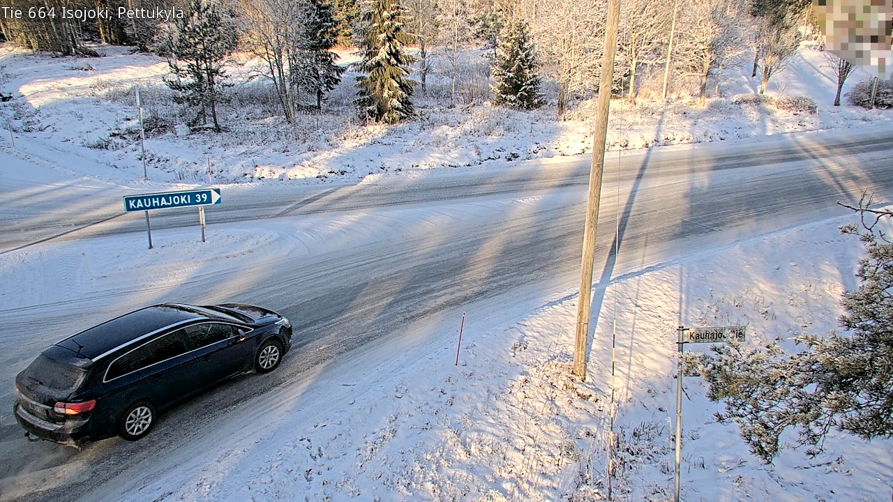 Weather Camera Image Road 664 Isojoki Pettukylä, Isojoki, Etelä-Pohjanmaa