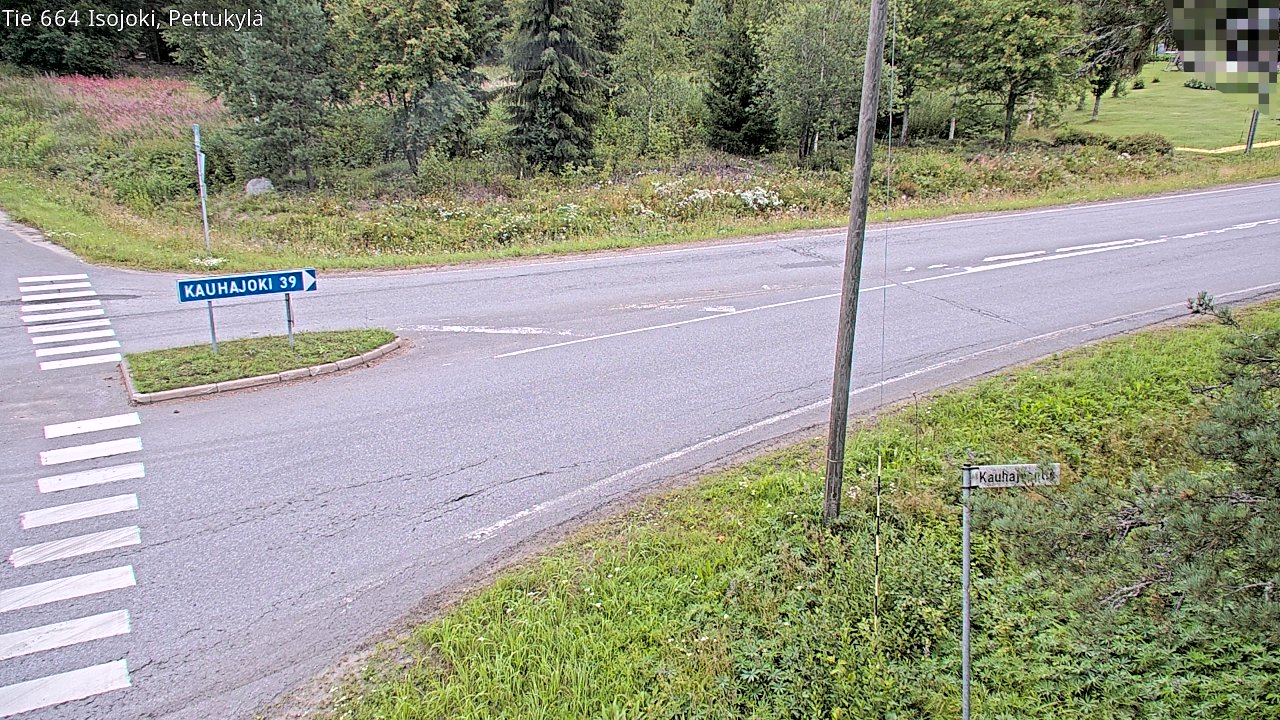 Weather Camera Image Road 664 Isojoki Pettukylä, Isojoki, Etelä-Pohjanmaa