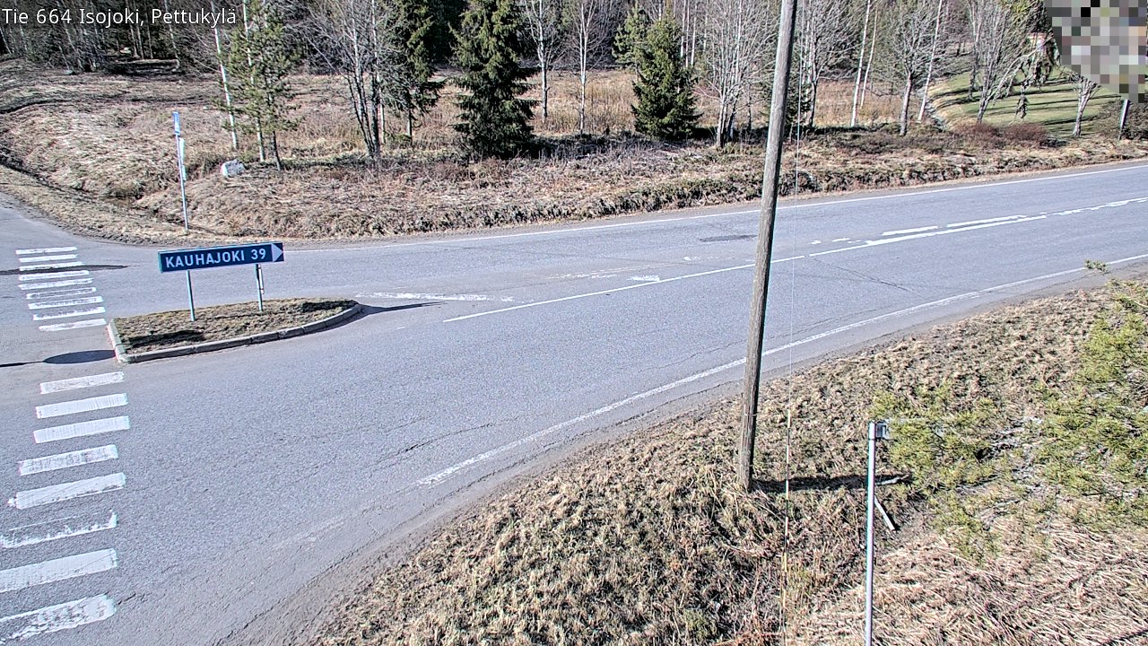 Weather Camera Image Väg 664 Storå Pettukylä, Isojoki, Etelä-Pohjanmaa