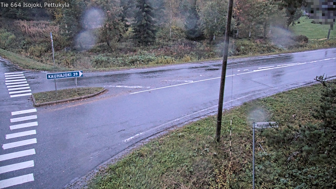 Weather Camera Image Road 664 Isojoki Pettukylä, Isojoki, Etelä-Pohjanmaa