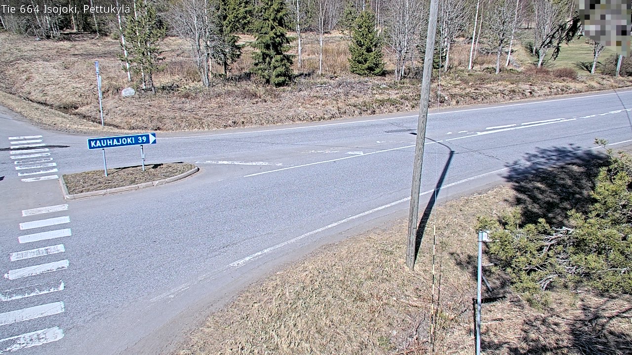 Weather Camera Image Väg 664 Storå Pettukylä, Isojoki, Etelä-Pohjanmaa