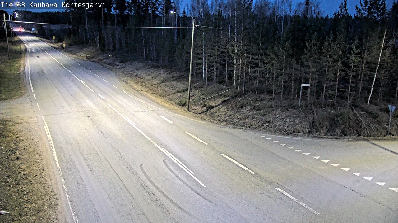 Weather Camera Image Väg 63 Kauhava Kortesjärvi, Kauhava, Etelä-Pohjanmaa