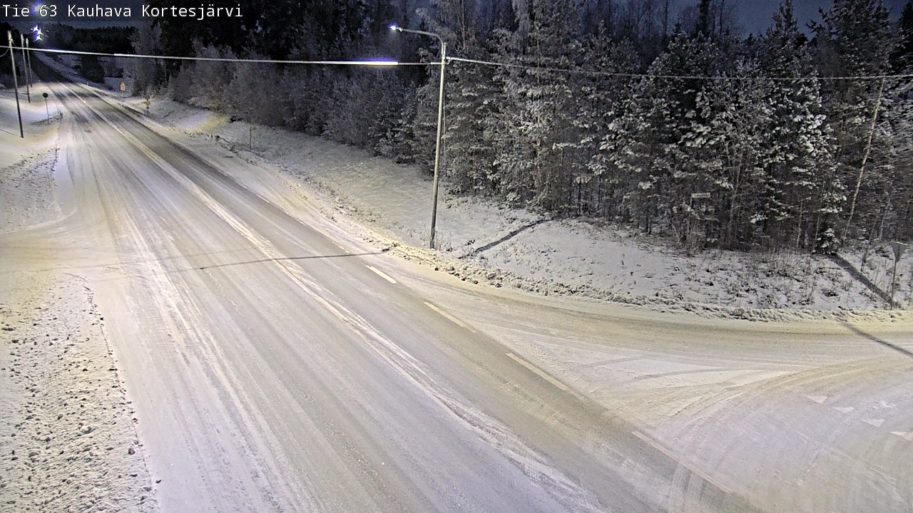 Weather Camera Image Väg 63 Kauhava Kortesjärvi, Kauhava, Etelä-Pohjanmaa