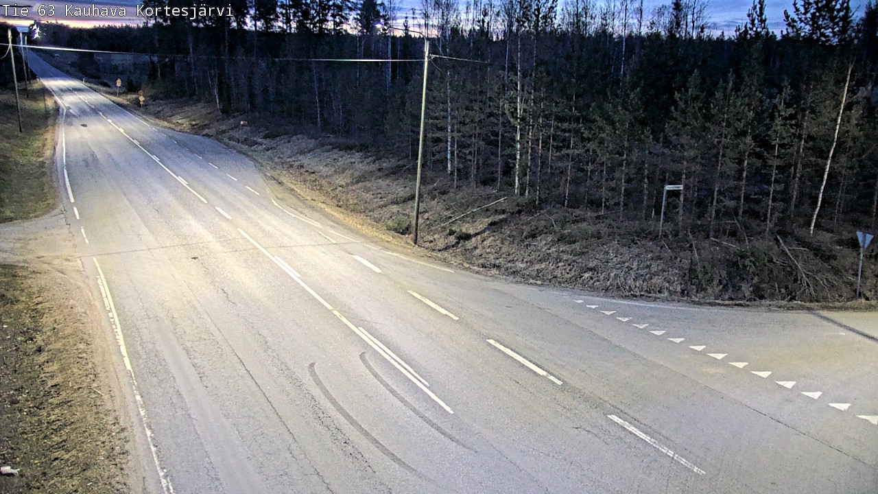 Weather Camera Image Road 63 Kauhava Kortesjärvi, Kauhava, Etelä-Pohjanmaa