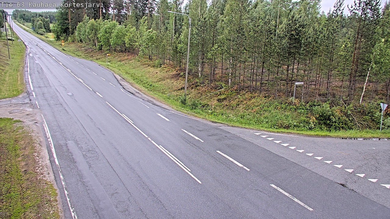 Weather Camera Image Road 63 Kauhava Kortesjärvi, Kauhava, Etelä-Pohjanmaa
