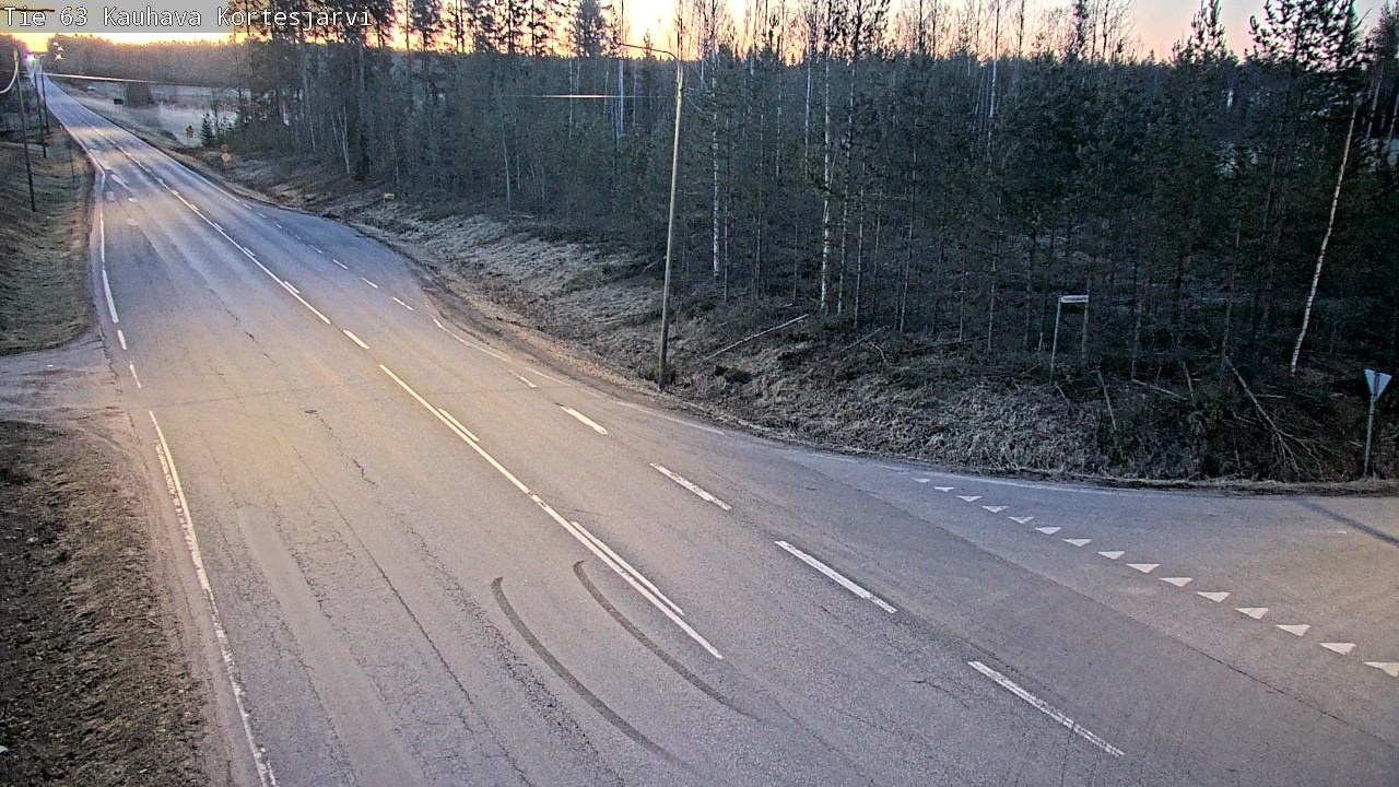 Weather Camera Image Väg 63 Kauhava Kortesjärvi, Kauhava, Etelä-Pohjanmaa