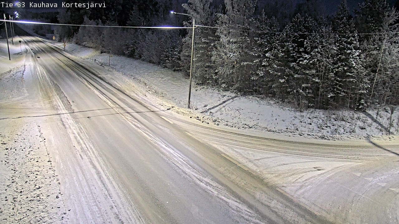 Weather Camera Image Road 63 Kauhava Kortesjärvi, Kauhava, Etelä-Pohjanmaa