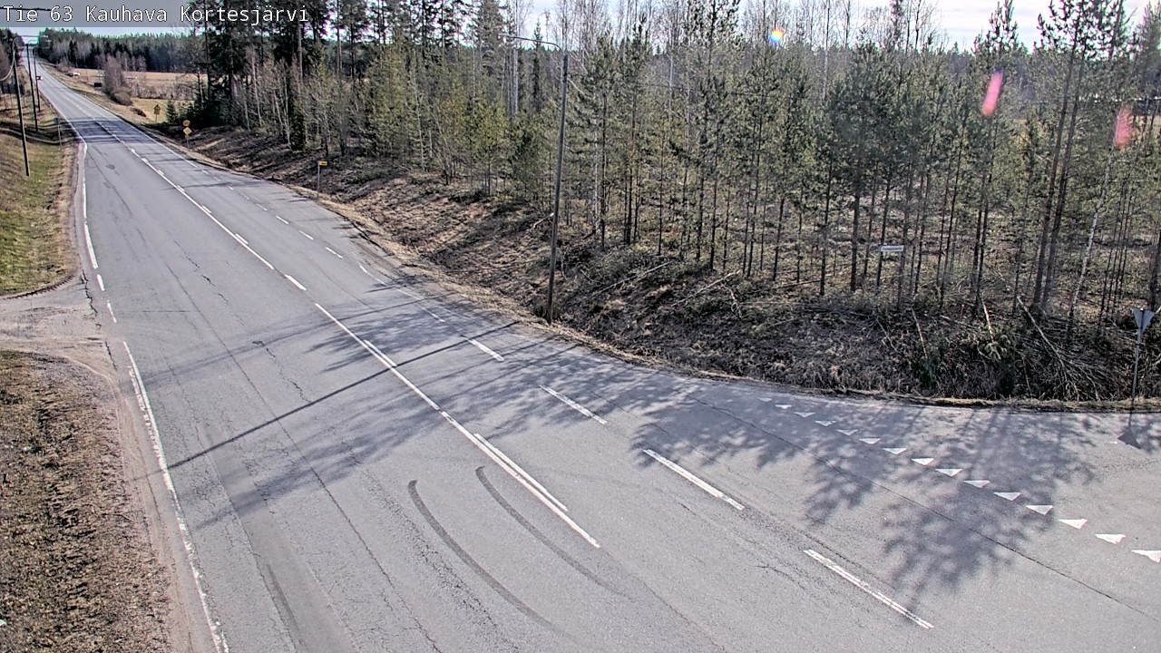 Weather Camera Image Väg 63 Kauhava Kortesjärvi, Kauhava, Etelä-Pohjanmaa