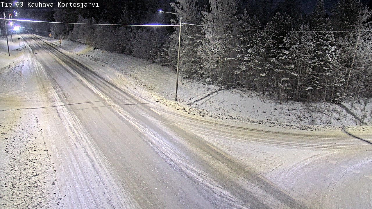 Weather Camera Image Road 63 Kauhava Kortesjärvi, Kauhava, Etelä-Pohjanmaa