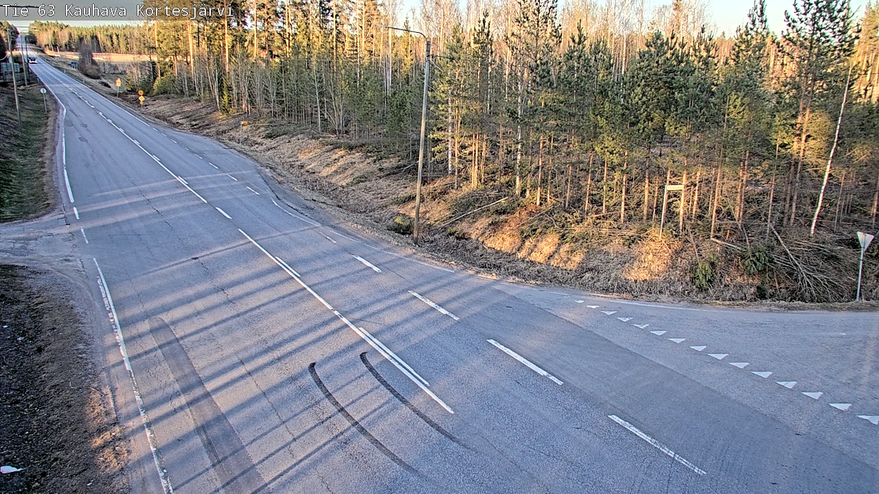Weather Camera Image Väg 63 Kauhava Kortesjärvi, Kauhava, Etelä-Pohjanmaa