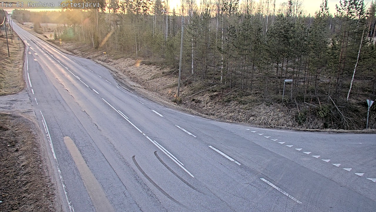 Weather Camera Image Väg 63 Kauhava Kortesjärvi, Kauhava, Etelä-Pohjanmaa