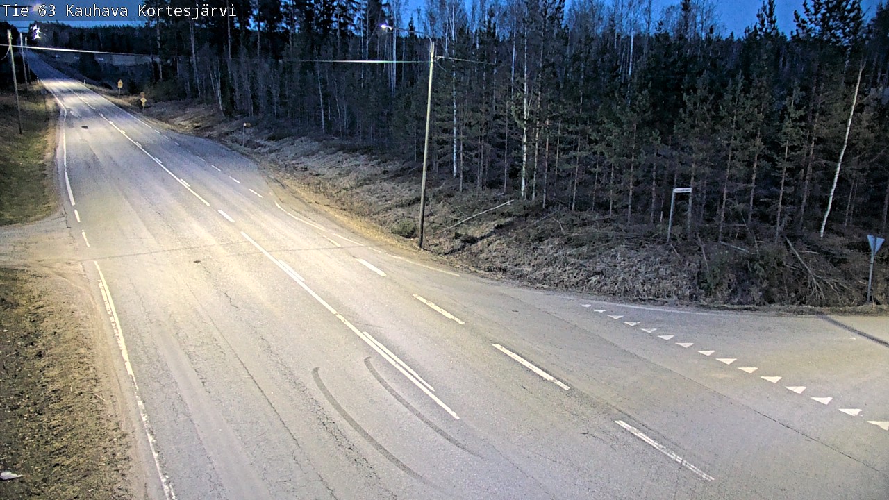 Weather Camera Image Väg 63 Kauhava Kortesjärvi, Kauhava, Etelä-Pohjanmaa