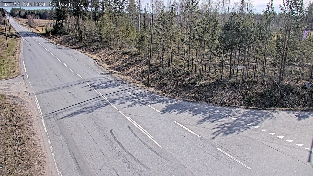 Weather Camera Image Väg 63 Kauhava Kortesjärvi, Kauhava, Etelä-Pohjanmaa