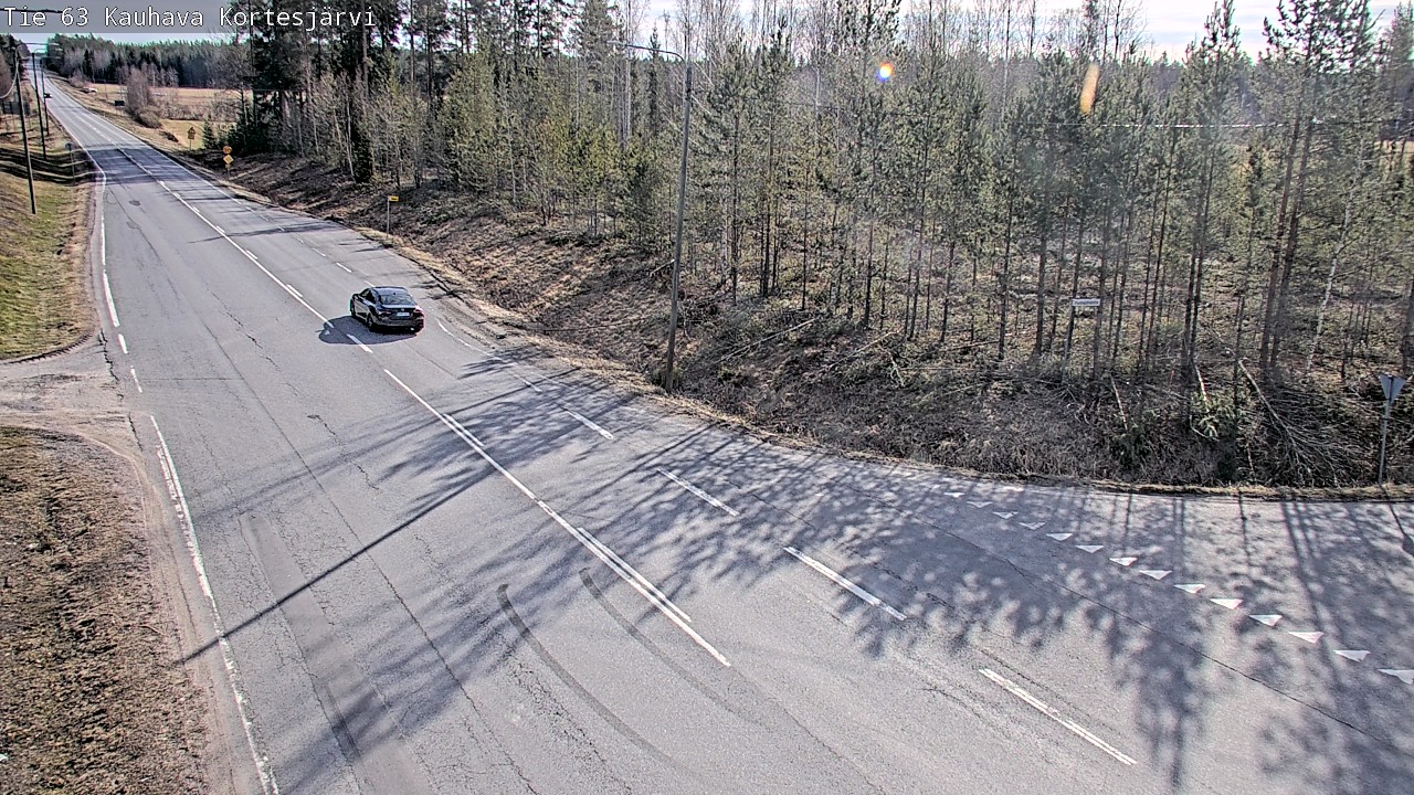 Weather Camera Image Väg 63 Kauhava Kortesjärvi, Kauhava, Etelä-Pohjanmaa