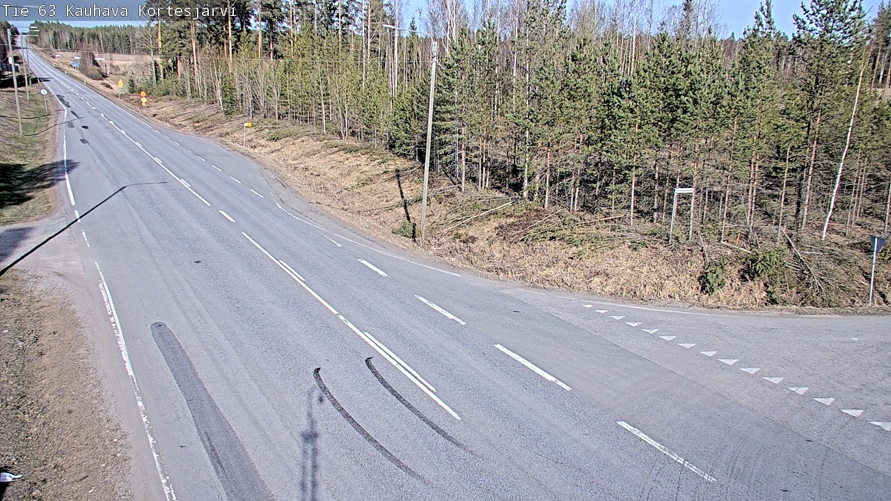Weather Camera Image Väg 63 Kauhava Kortesjärvi, Kauhava, Etelä-Pohjanmaa