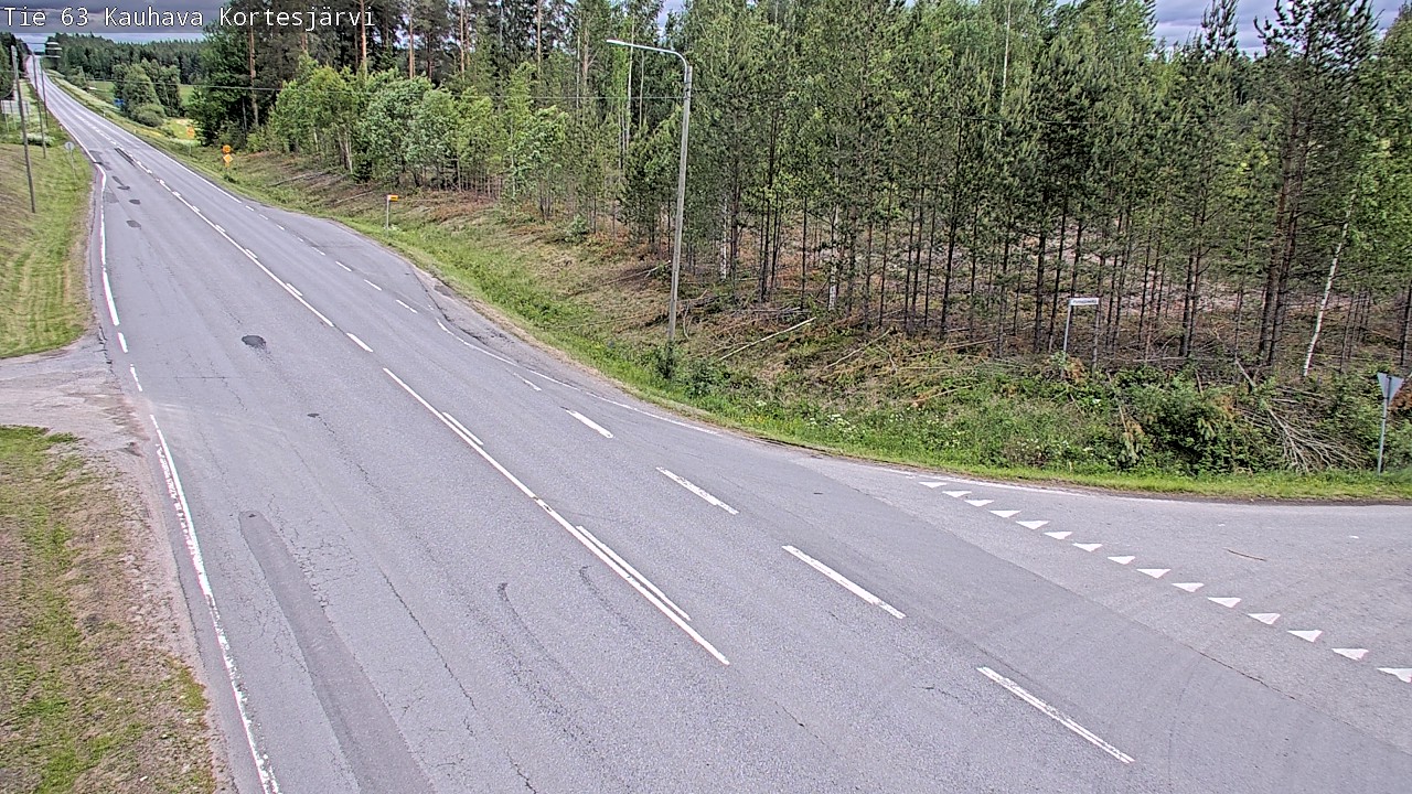 Weather Camera Image Väg 63 Kauhava Kortesjärvi, Kauhava, Etelä-Pohjanmaa