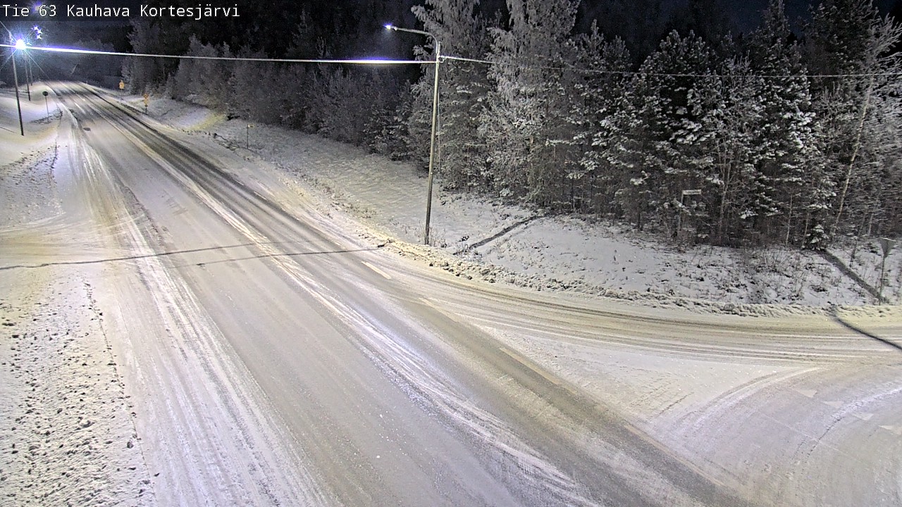 Weather Camera Image Road 63 Kauhava Kortesjärvi, Kauhava, Etelä-Pohjanmaa