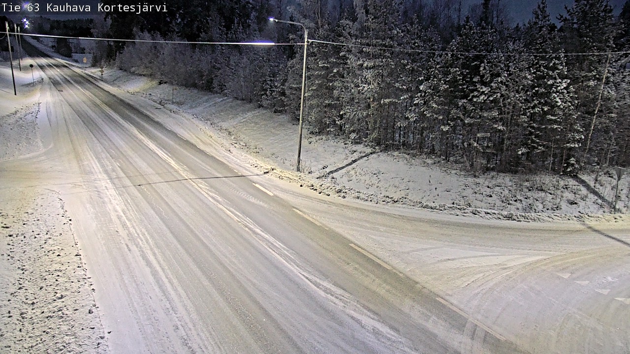 Weather Camera Image Väg 63 Kauhava Kortesjärvi, Kauhava, Etelä-Pohjanmaa