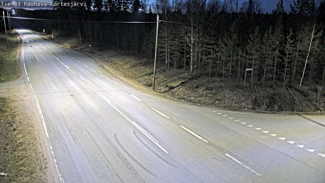 Weather Camera Image Road 63 Kauhava Kortesjärvi, Kauhava, Etelä-Pohjanmaa