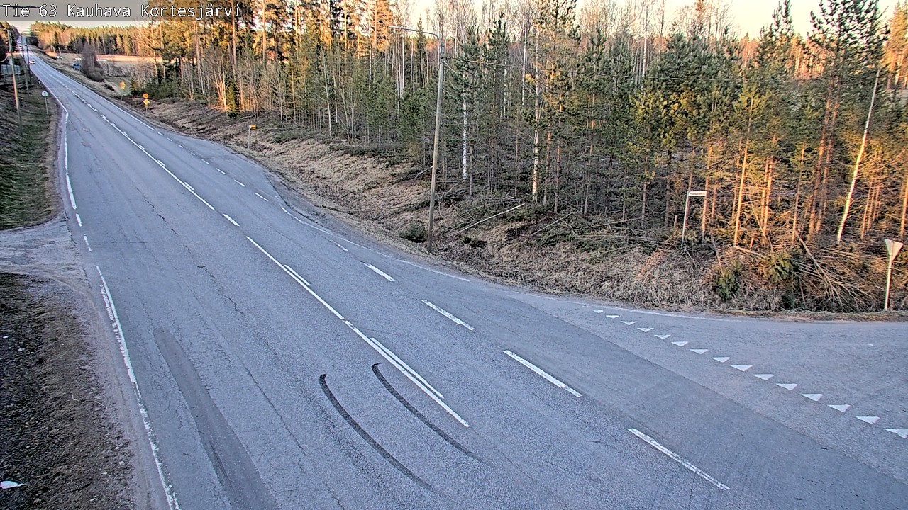 Weather Camera Image Väg 63 Kauhava Kortesjärvi, Kauhava, Etelä-Pohjanmaa