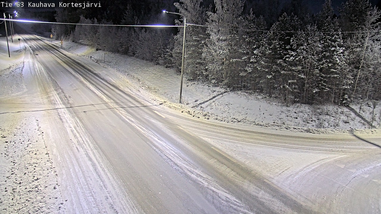 Weather Camera Image Road 63 Kauhava Kortesjärvi, Kauhava, Etelä-Pohjanmaa