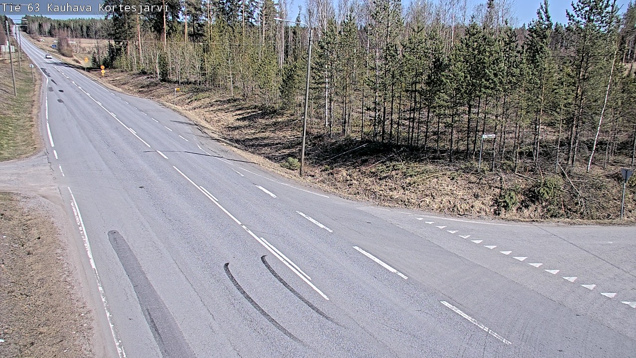 Weather Camera Image Väg 63 Kauhava Kortesjärvi, Kauhava, Etelä-Pohjanmaa