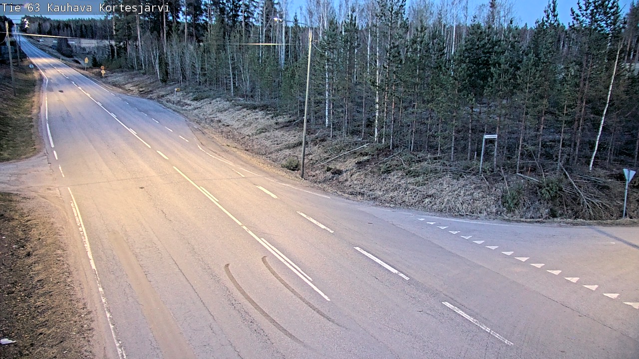 Weather Camera Image Väg 63 Kauhava Kortesjärvi, Kauhava, Etelä-Pohjanmaa
