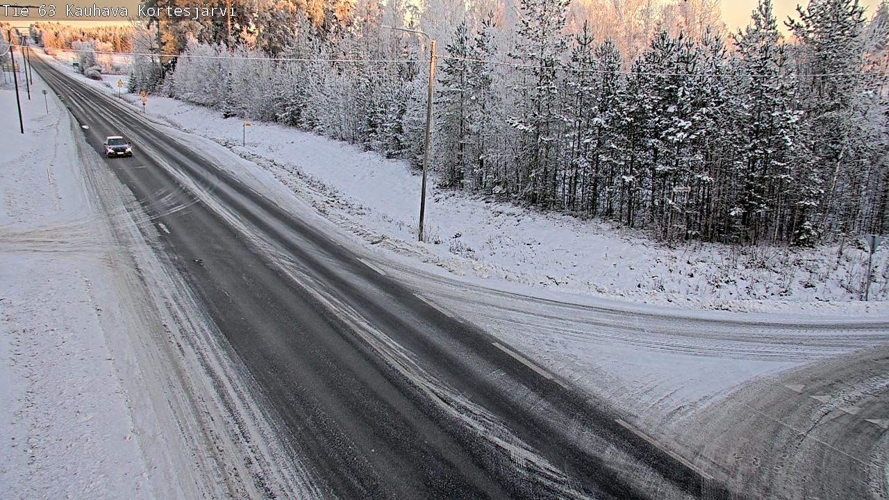 Weather Camera Image Road 63 Kauhava Kortesjärvi, Kauhava, Etelä-Pohjanmaa