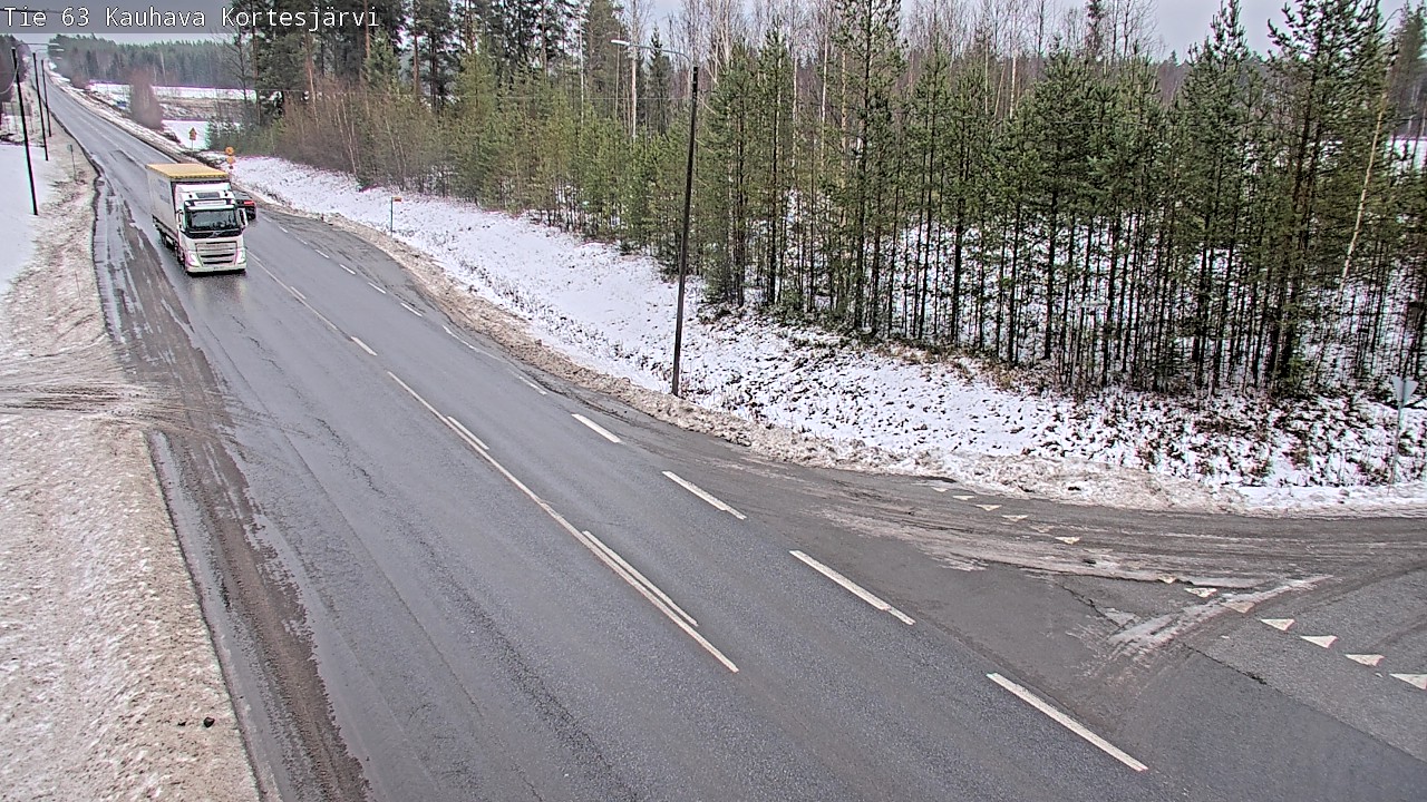 Weather Camera Image Road 63 Kauhava Kortesjärvi, Kauhava, Etelä-Pohjanmaa