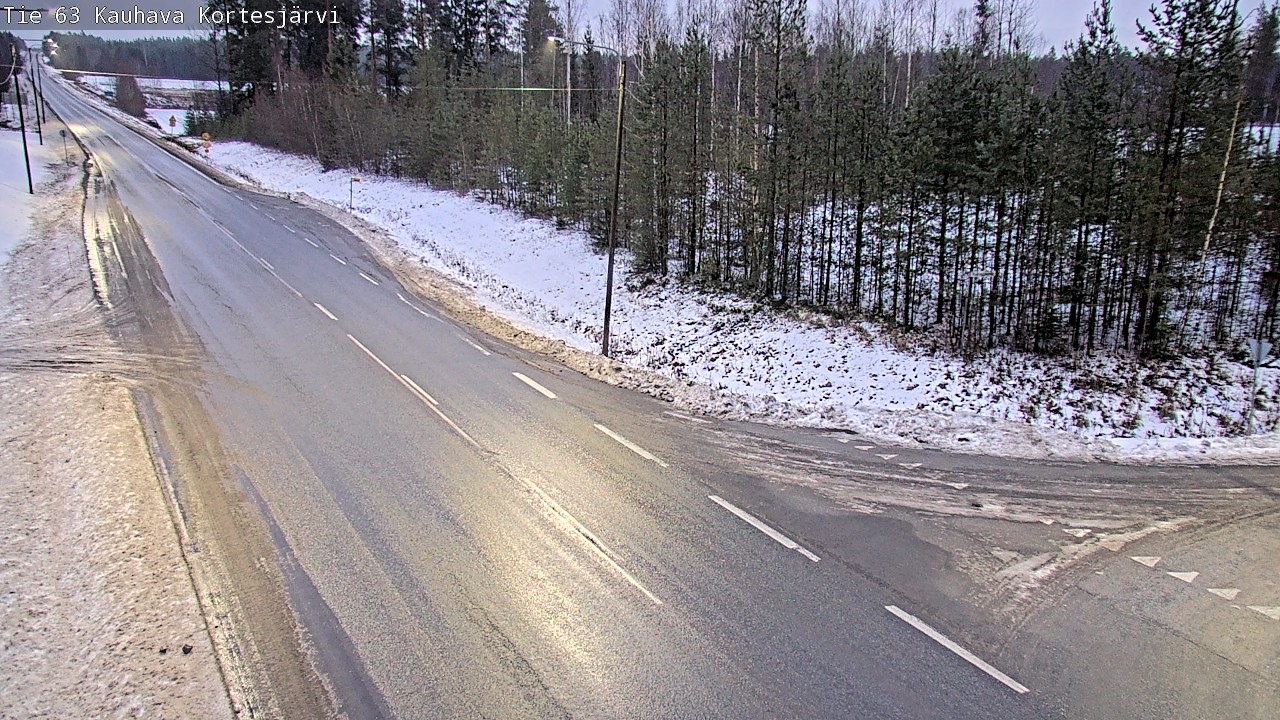 Weather Camera Image Road 63 Kauhava Kortesjärvi, Kauhava, Etelä-Pohjanmaa