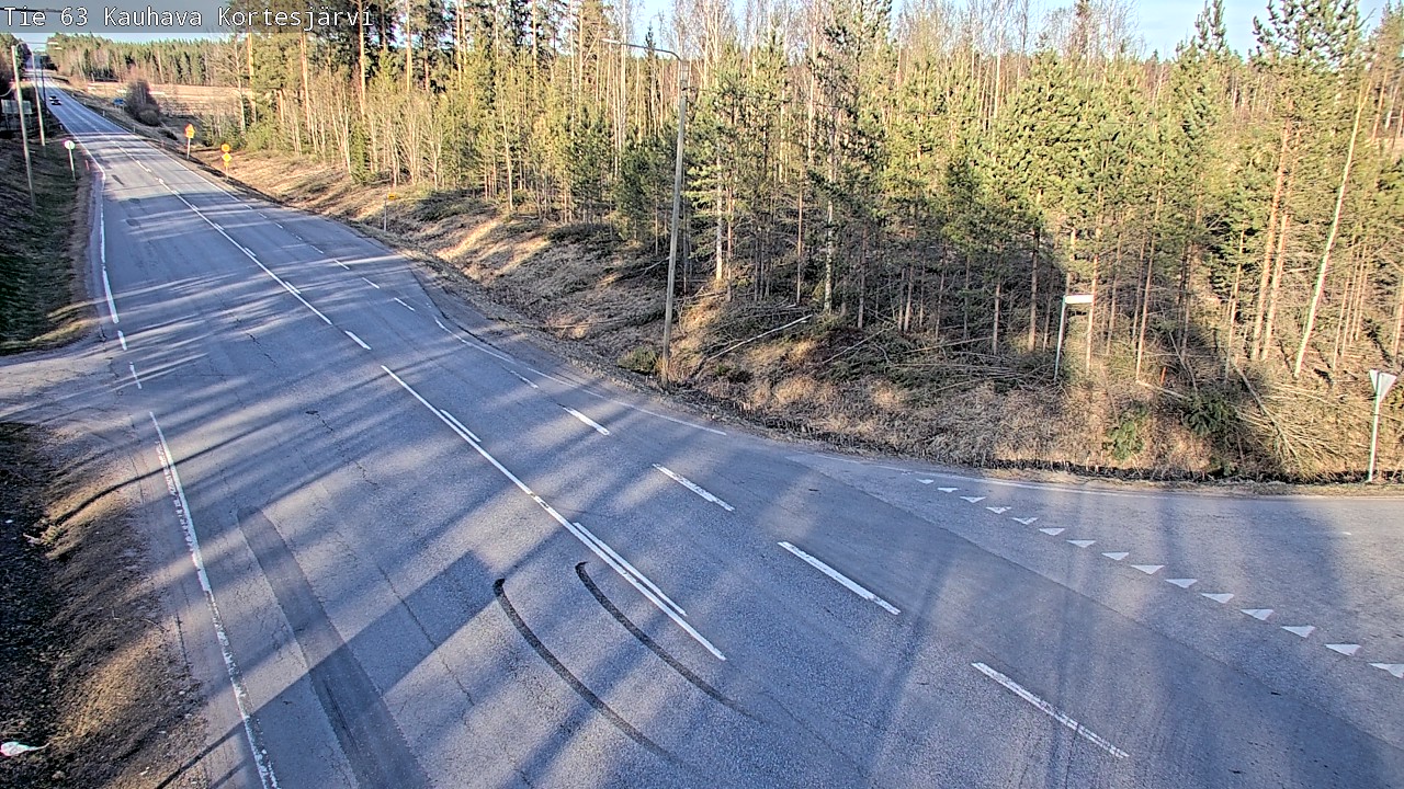 Weather Camera Image Väg 63 Kauhava Kortesjärvi, Kauhava, Etelä-Pohjanmaa