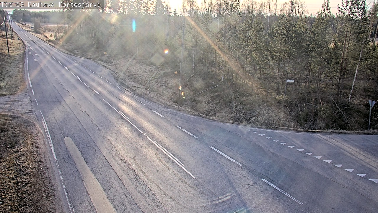 Weather Camera Image Väg 63 Kauhava Kortesjärvi, Kauhava, Etelä-Pohjanmaa