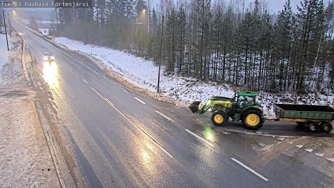 Weather Camera Image Road 63 Kauhava Kortesjärvi, Kauhava, Etelä-Pohjanmaa