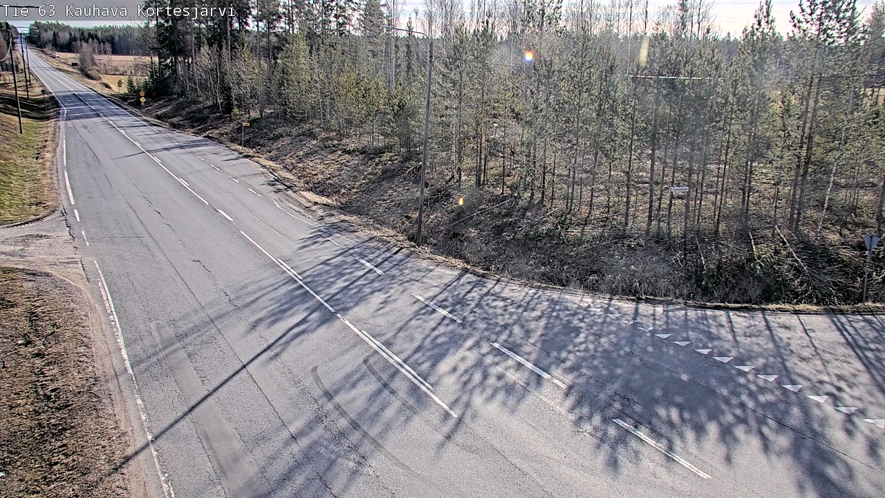 Weather Camera Image Väg 63 Kauhava Kortesjärvi, Kauhava, Etelä-Pohjanmaa