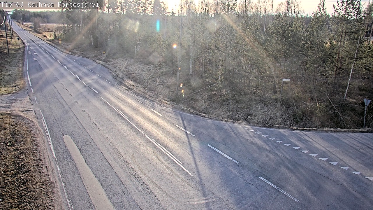 Weather Camera Image Väg 63 Kauhava Kortesjärvi, Kauhava, Etelä-Pohjanmaa