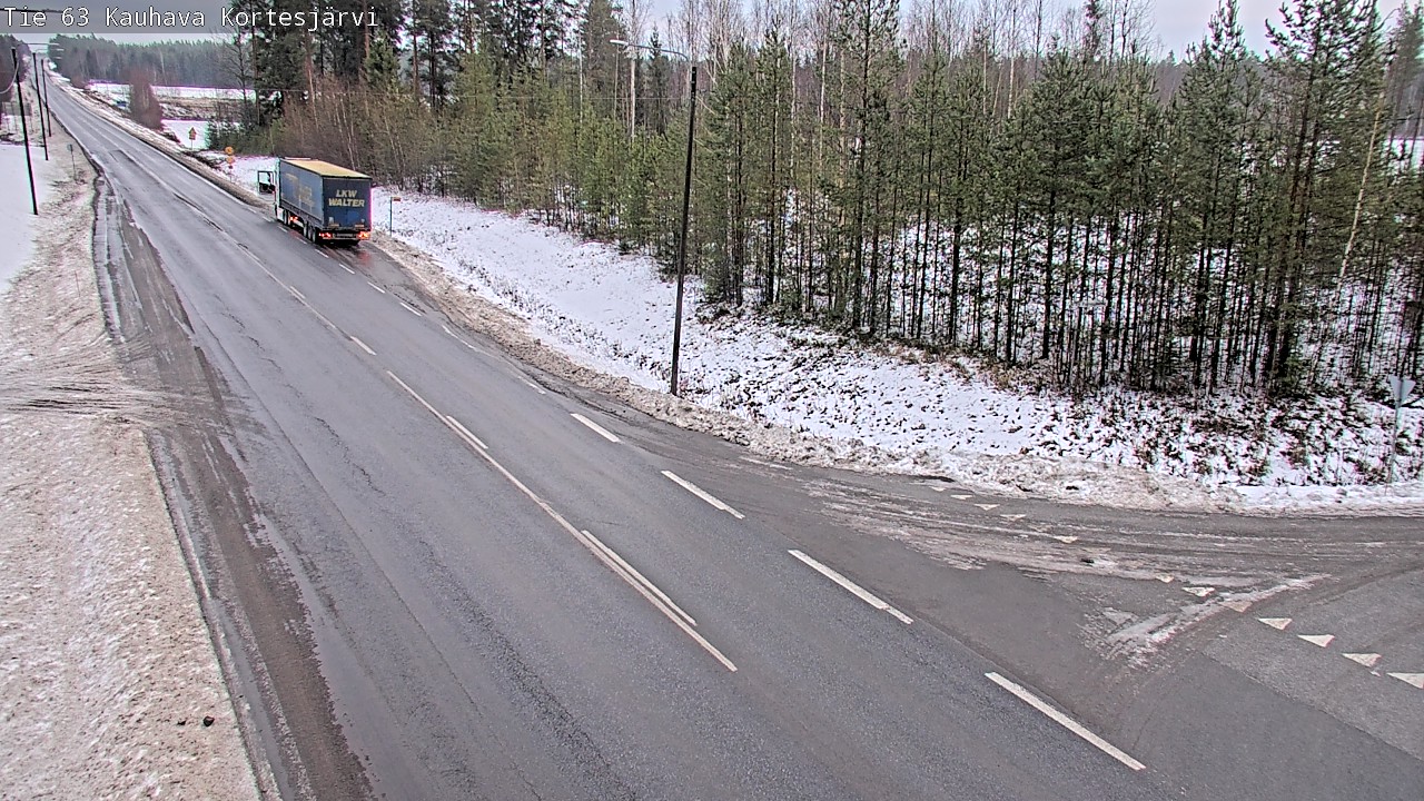 Weather Camera Image Road 63 Kauhava Kortesjärvi, Kauhava, Etelä-Pohjanmaa