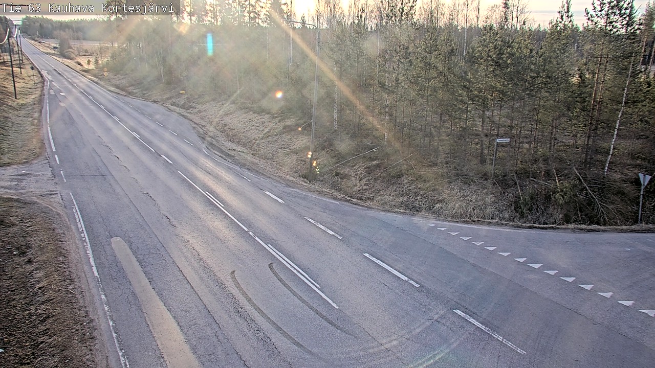 Weather Camera Image Väg 63 Kauhava Kortesjärvi, Kauhava, Etelä-Pohjanmaa
