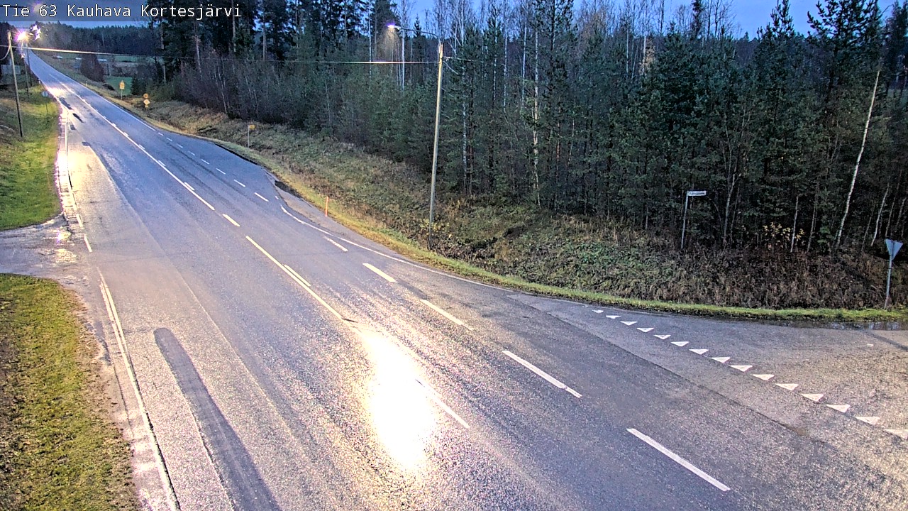 Weather Camera Image Road 63 Kauhava Kortesjärvi, Kauhava, Etelä-Pohjanmaa
